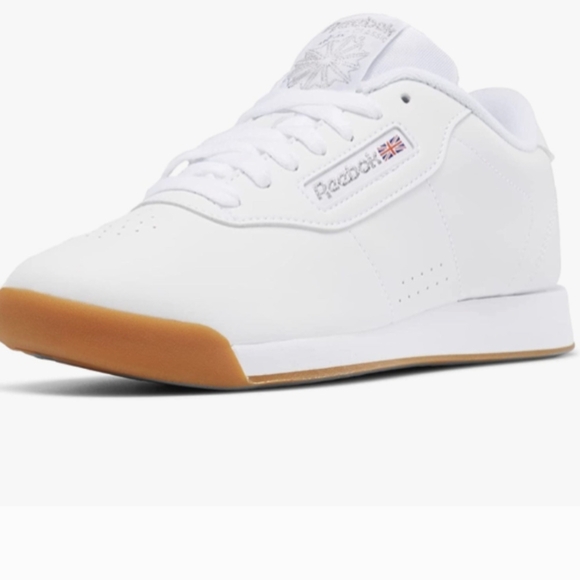 Reebok Princess White Sneakers with Brown Sole - Picture 1 of 6